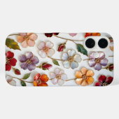 Bloem iPhone Hoesje Gebrandschilderd Pastelkleurig (Achterkant (horizontaal))
