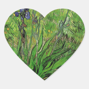 bloem, Iris van Vincent van Gogh Hart Sticker