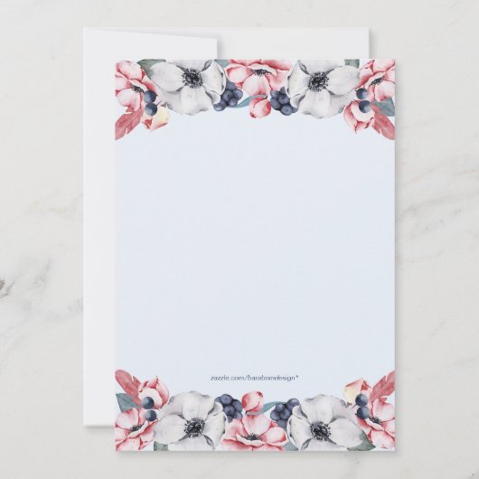 Bloem, Jongen | Eerste Communie / Confirmatie Kaart (Achterkant)