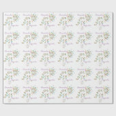 Bloem juweel strass broche schattig bloemig cadeaupapier (Vlak)