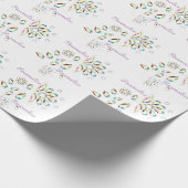 Bloem juweel strass broche schattig bloemig cadeaupapier (Hoek)