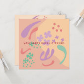 bloem kaart (Voorkant / Achterkant in situ)