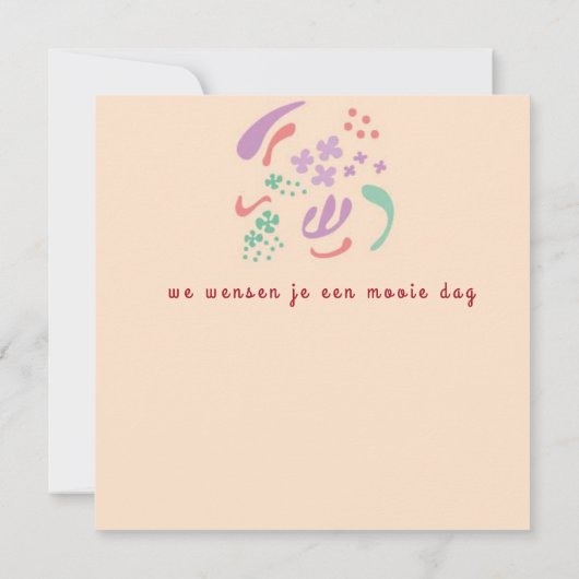 bloem kaart (Achterkant)