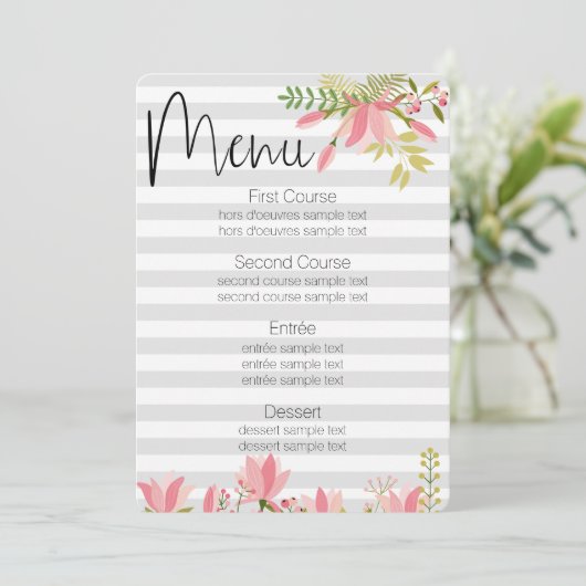 Bloem Kaart (Staand voorkant)