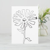 bloem kaart (Staand voorkant)