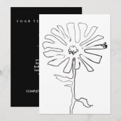 bloem kaart (Voorkant / Achterkant)