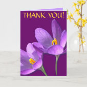 Bloem Kaarten Paarse ventilator Aangepast Wenskaar (Gele Bloem)