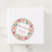 Bloem Kader Baby Shower Bedankt Bedankjes Labels (In situ)