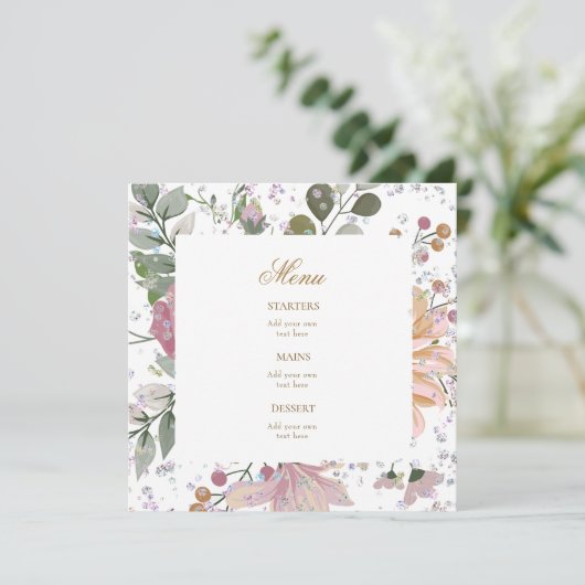 bloem kader menu (Staand voorkant)