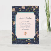 Bloem Kader Pasgetrouwde Felicitaties Kaart (Voorkant)