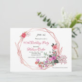 Bloem Kader Uitnodiging (Staand voorkant)