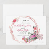 Bloem Kader Uitnodiging (Voorkant / Achterkant)