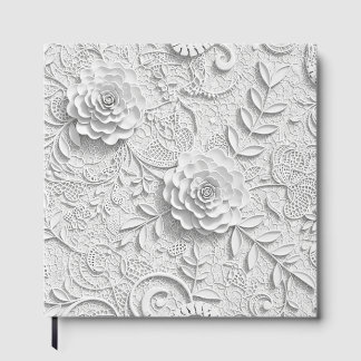 Bloem kant gastenboek