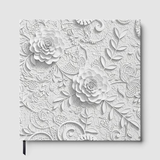 Bloem kant gastenboek (Voorkant)