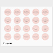 Bloem kant | Roze Bruiloftsuitnodiging Sticker (Vel)