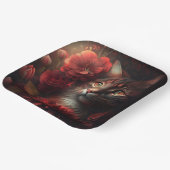 Bloem kat bord van karton (Gebogen)