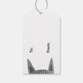Bloem Kat Cadeaulabel (Achterkant)