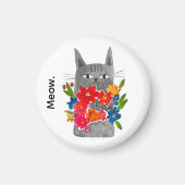 Bloem Kat Magneet (Voorkant)