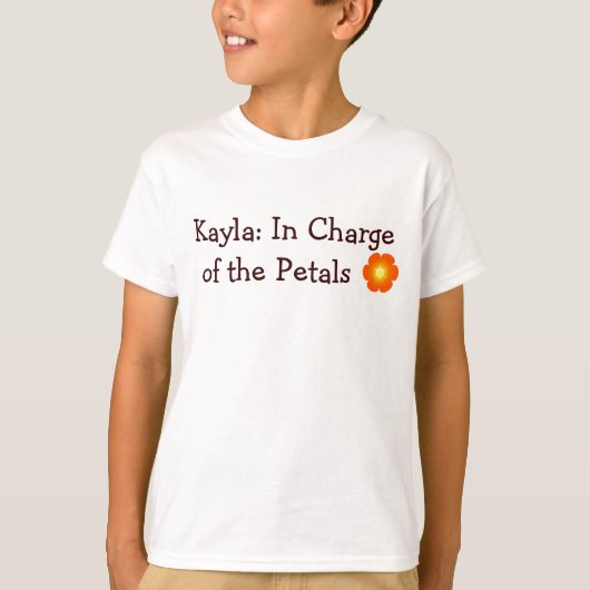 Bloem, Kayla: Voor de Petals T-shirt (Voorkant)