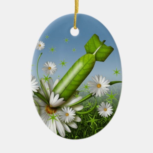 Bloem Keramisch Ornament (Voorkant)
