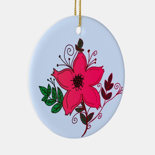 bloem keramisch ornament (Rechts)