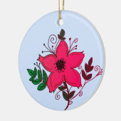 bloem keramisch ornament (Links)