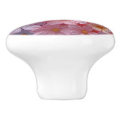 bloem keramische knop (Zijkant)