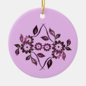Bloem Keramische Versiering Keramisch Ornament (Voorkant)