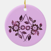 Bloem Keramische Versiering Keramisch Ornament (Achterkant)