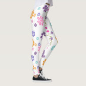 Bloem Kleurrijk Trendy Design Leggings (Rechts)
