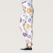 Bloem Kleurrijk Trendy Design Leggings (Links)