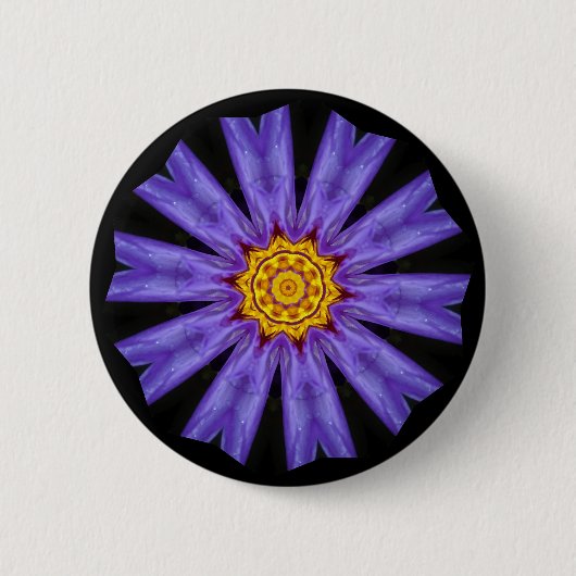 Bloem Knop Ronde Button 5,7 Cm (Voorkant)