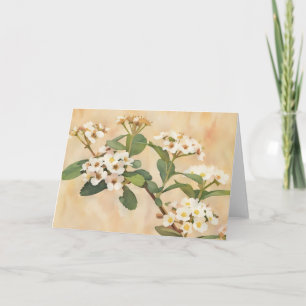 Bloem Knop Vintage Stijl Kunst Notitiekaart