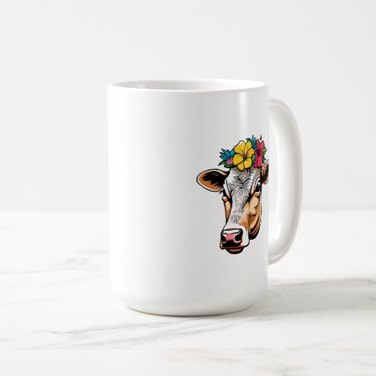Bloem Koe Koffiemok (Voorkant rechts)