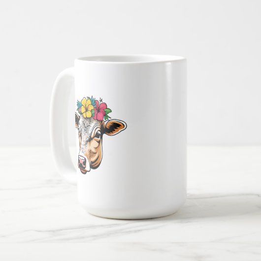 Bloem Koe Koffiemok (Voorkant links)