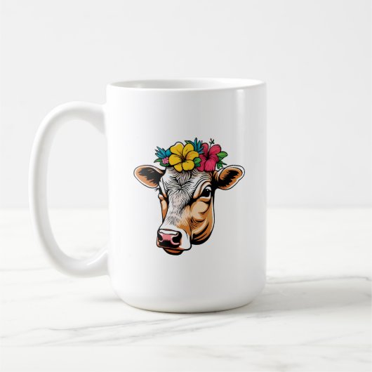 Bloem Koe Koffiemok (Links)