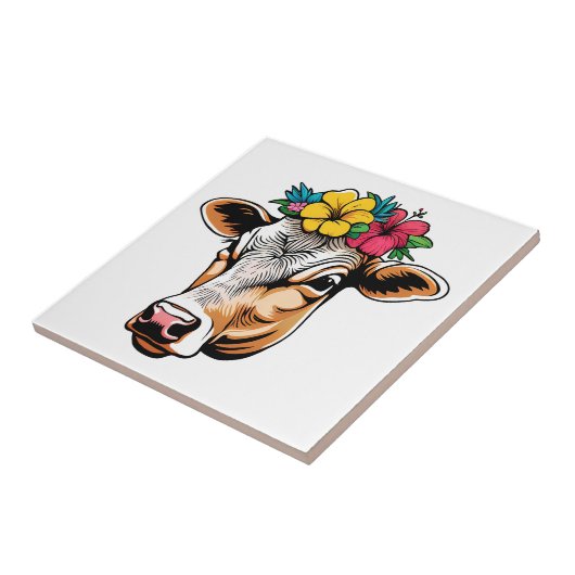 Bloem Koe Tegeltje (Zijkant)