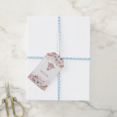 Bloem & Koeien schedel Boho Chic Landelijke Glamou Cadeaulabel (Met Touw)