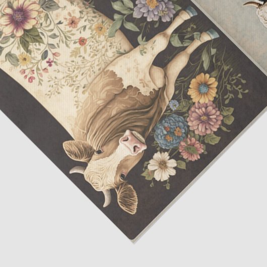 Bloem Koeien Tissuepapier (Detail)