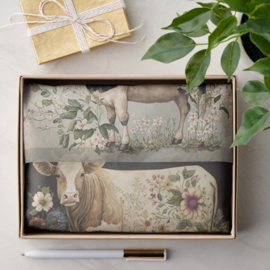 Bloem Koeien Tissuepapier (Geschenk)
