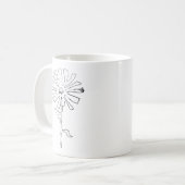 bloem koffiemok (Voorkant links)