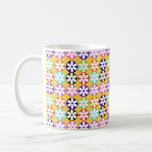 bloem koffiemok (Links)