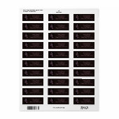 Bloem Kolibrie Retouradreslabel Etiket (Full Sheet)