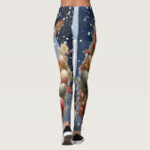 Bloem Konijn Pasen  Leggings (Achterkant)