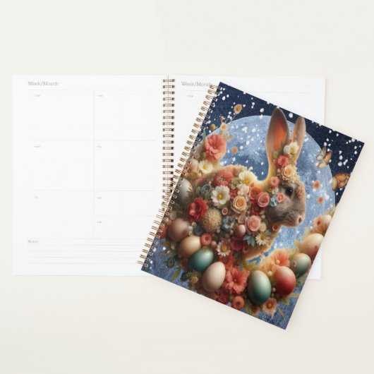 Bloem Konijn Pasen  Planner (Display)