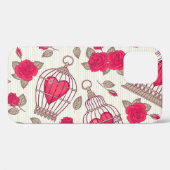 Bloem Kooi Rozen Patroon Case-Mate iPhone Case (Achterkant (horizontaal))