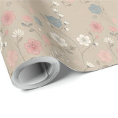 Bloem Koreaanse Kunst Cadeaupapier (Rol Hoek)