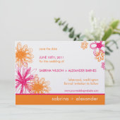 Bloem Krabbels • Save the Date Aankondiging (Staand voorkant)