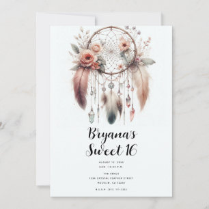 Bloem Kristal Veer Dreamcatcher Boho Zoete 16 Kaart