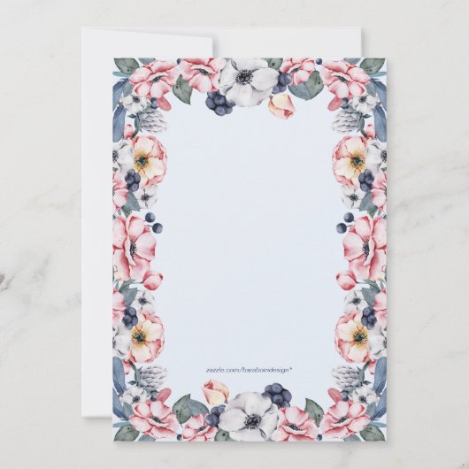 Bloem & Kruis | Jongensdoop / doop Kaart (Achterkant)